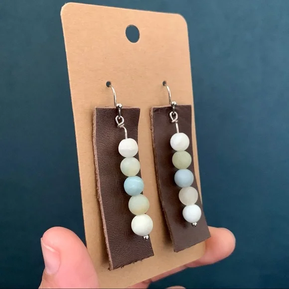 • HOST PICK! [Handmade] Amazonite Earrings • - Picture 11 of 12